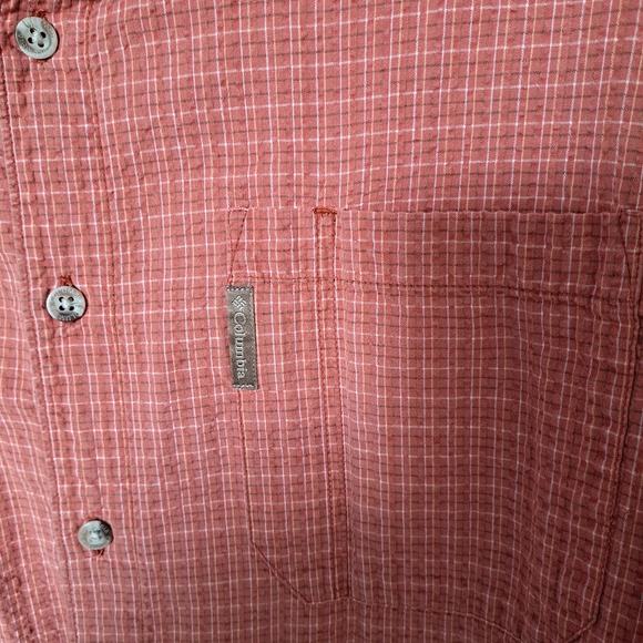 Columbia orange plaid button down shirt - Picture 4 of 6